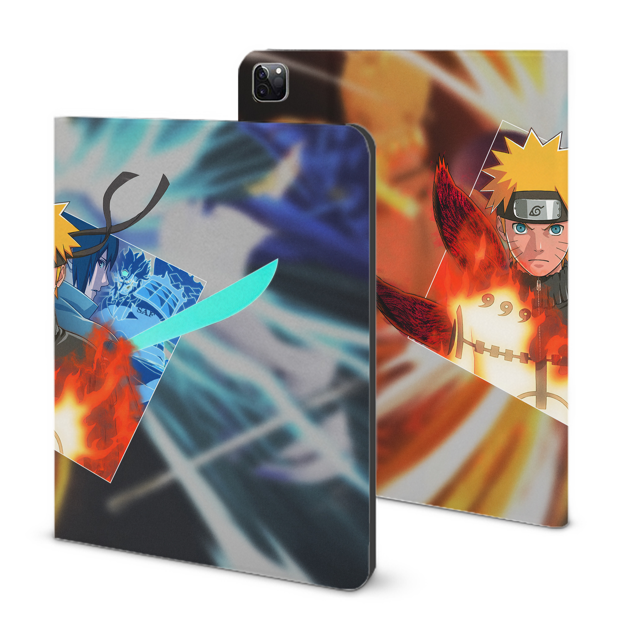 （画像用） NARUTO -ナルト- NARUTO -ナルト- 疾風伝 IPad ケース ブック型 PUレザー TPU 耐衝撃 軽量 薄型 ペン収納なし 全面保護 IPad 各モデル対応